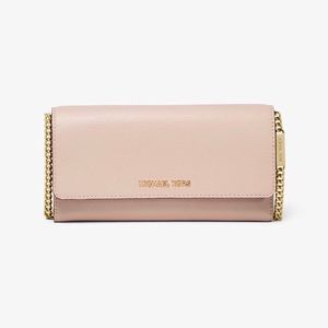 [NWOT] Large Leather Convertible Chain Wallet